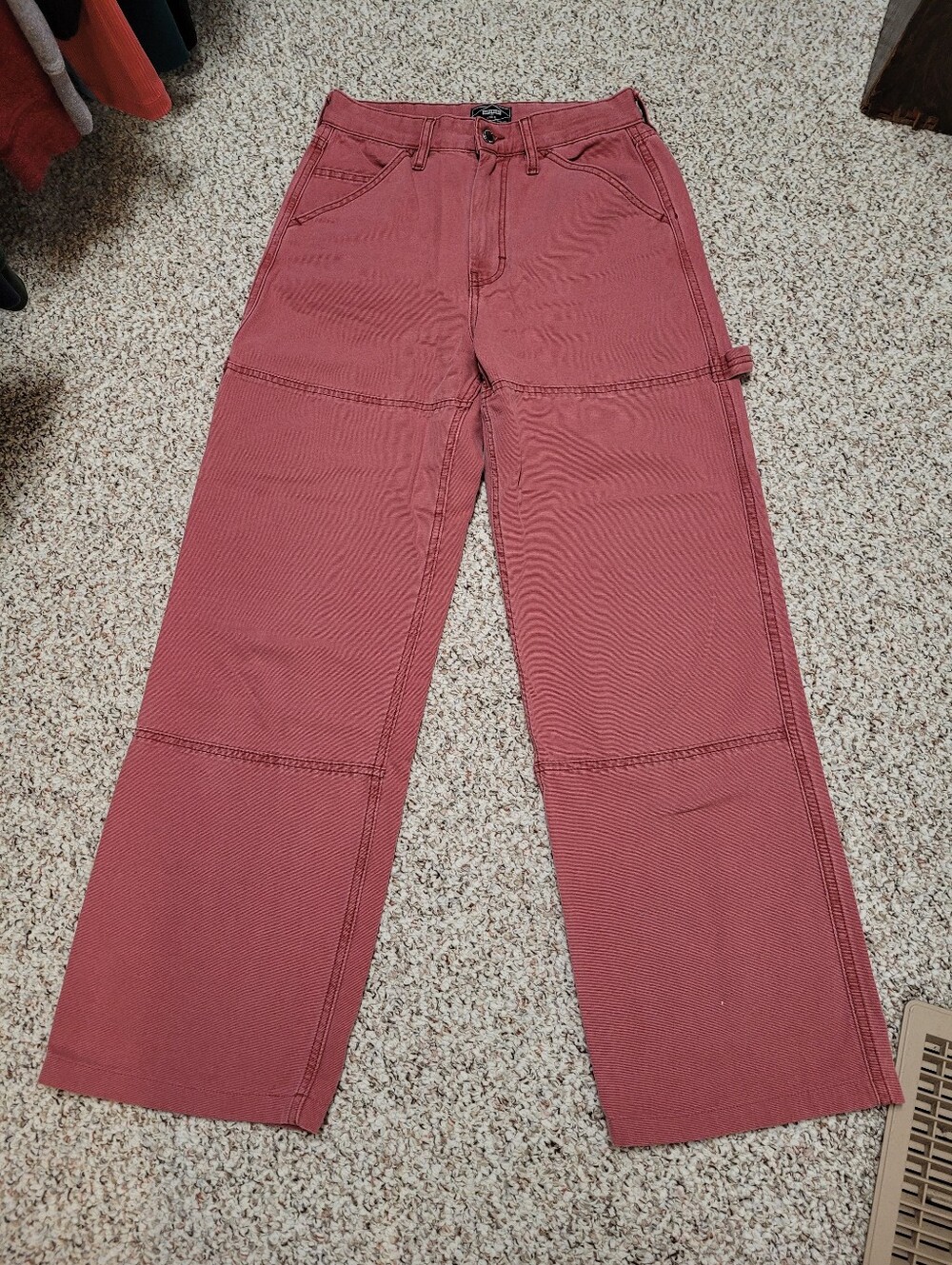 Dusty Pink Carpenter Pants
